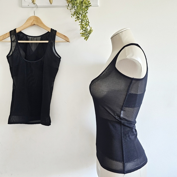 2 Pack Kymaro Tummy Control Body Shaper Black Slimming Tank Tops Compression - Picture 4 of 12